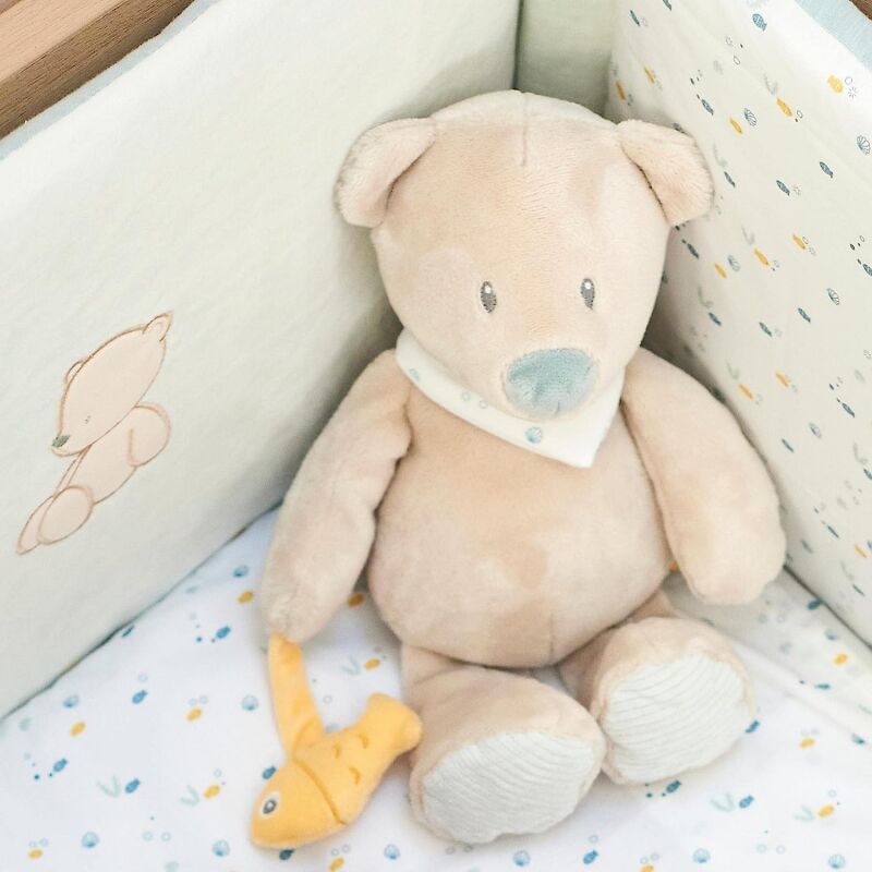  - roméo jules sally - plush bear beige 30 cm 